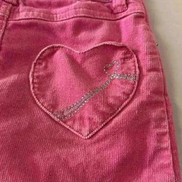 The children’s place - pink  sparkle, corduroy skirt. Size 4 - Picture 6 of 7
